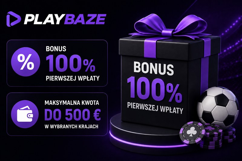 Playbaze bonus powitalny 100%