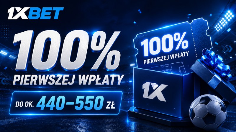 1xBet bonus powitalny 100%
