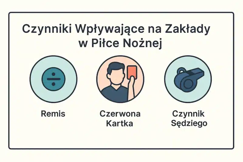 Czynniki wpływające na zakłady: remis, czerwona kartka, sędzia