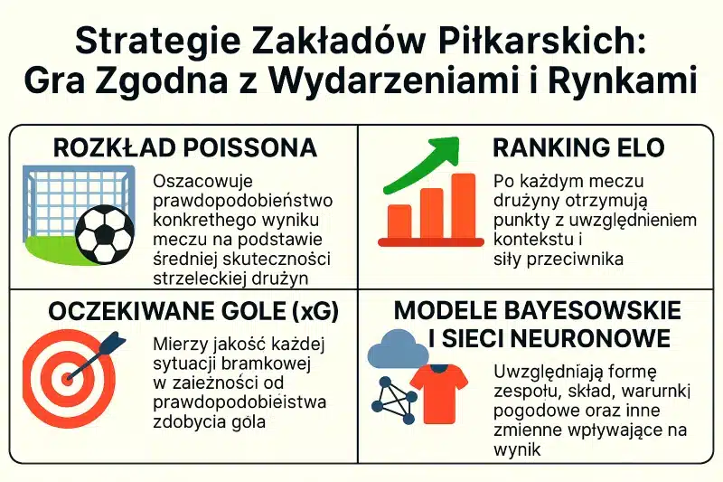 Zaawansowane modele analizy: Poisson, Elo, xG, AI