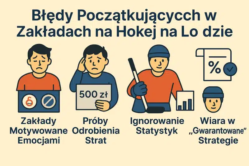 Typowe błędy początkujących w zakładach na hokej